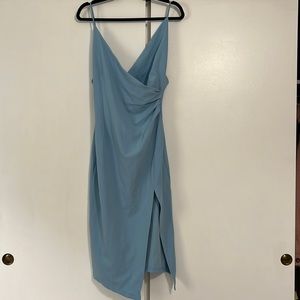 Hello Molly light blue dress with slit